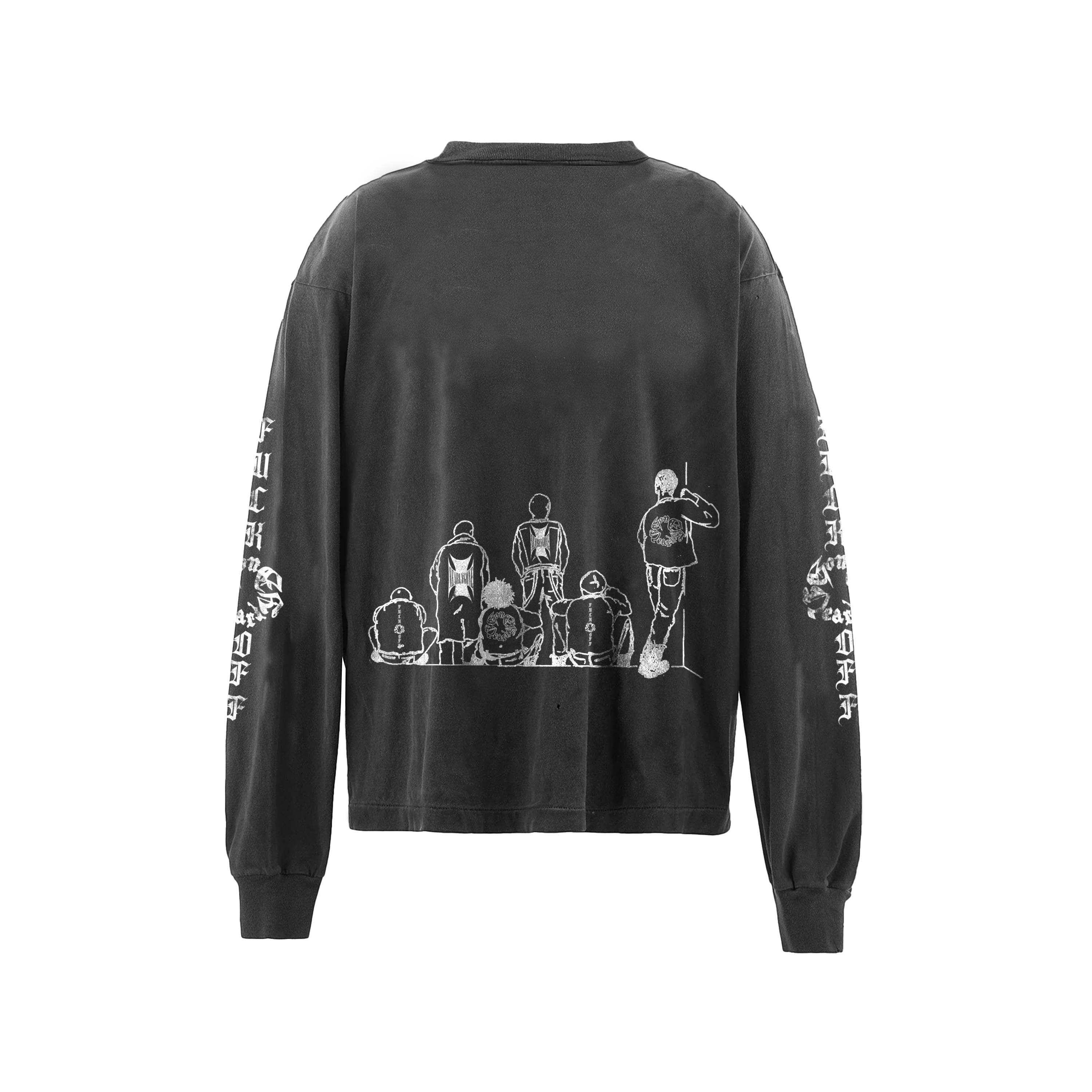 POISON IDEA LS T-SHIRT (FADED BLACK)