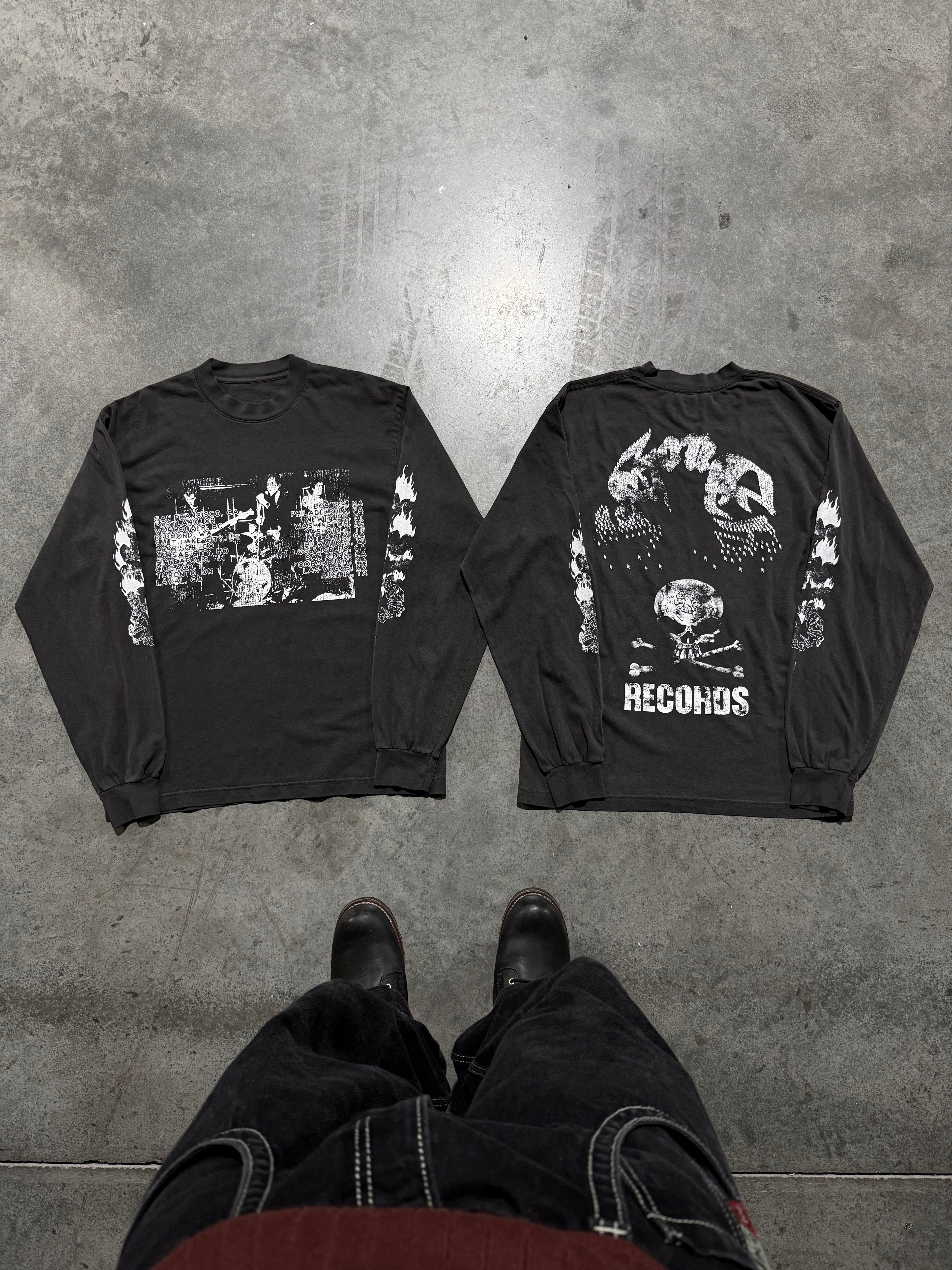 BAND LONG-SLEEVE T-SHIRT (FADED BLACK)